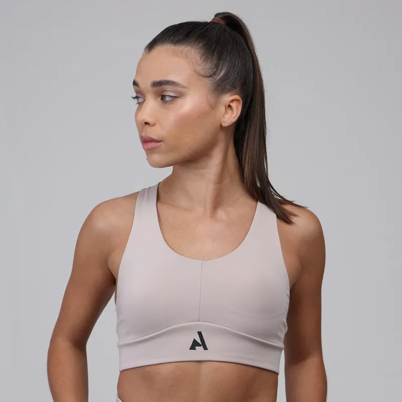 Aubrion React Sculpt Sports Bra in Sand-2